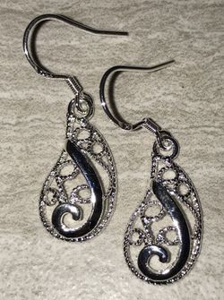 Silver earrings