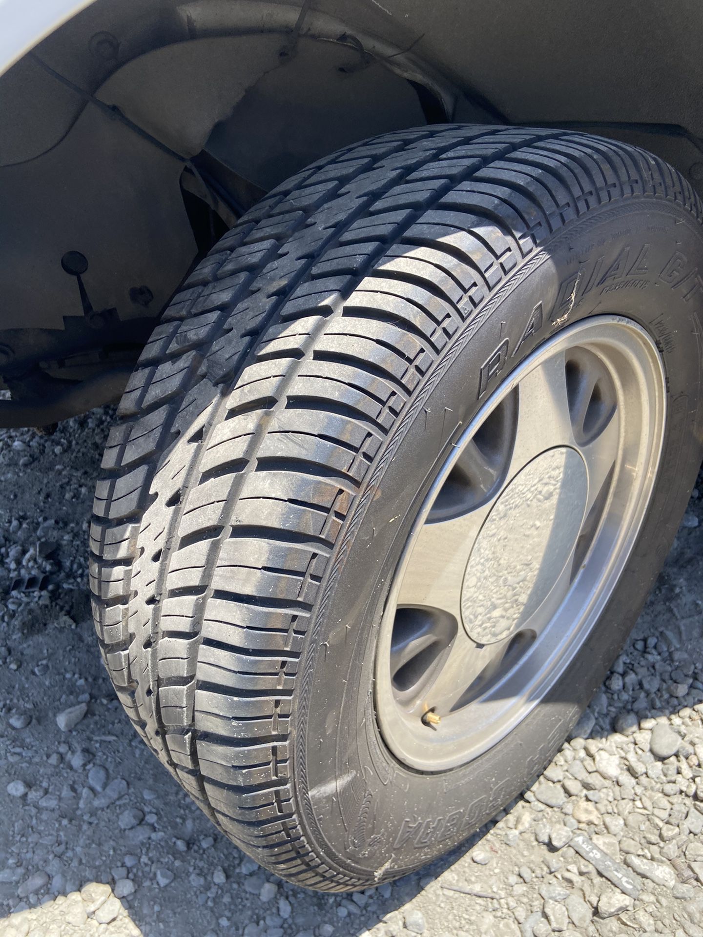 5 lug Chevy rims with brand new radial cobra tires c10 Silverado obs