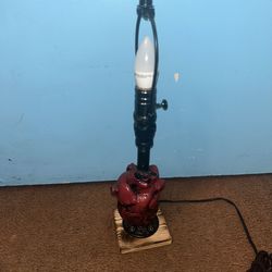 Antique Metal Heart Lamp