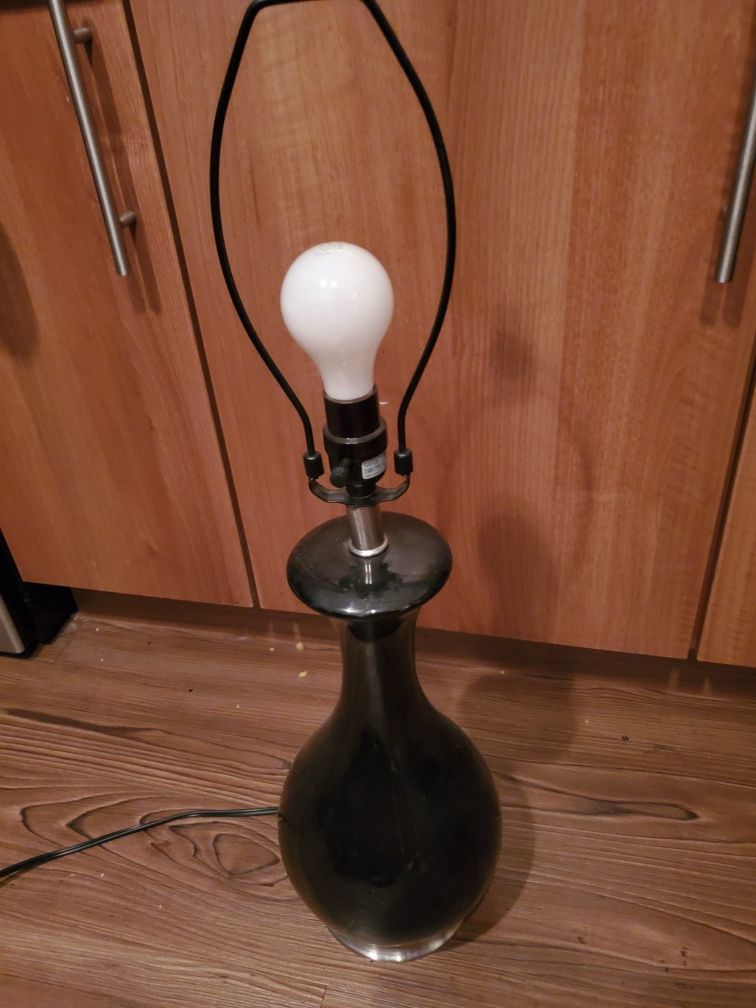 Lamp without shade