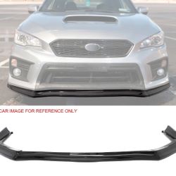 15-21 Subaru WRX STI Front Bumper Lip CS Style Gloss Black