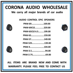 Audio control epic speaker