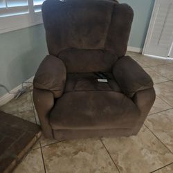 2 Lift Recliners Brown.  1 Swivel Recline. Never Used