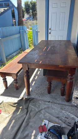 FARM STYLE DINING ROOM TABLE RUSTIC
