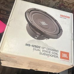 JBL MS-12SD2 12" Dual 2 ohm MS Series Car Subwoofer MS12SD2