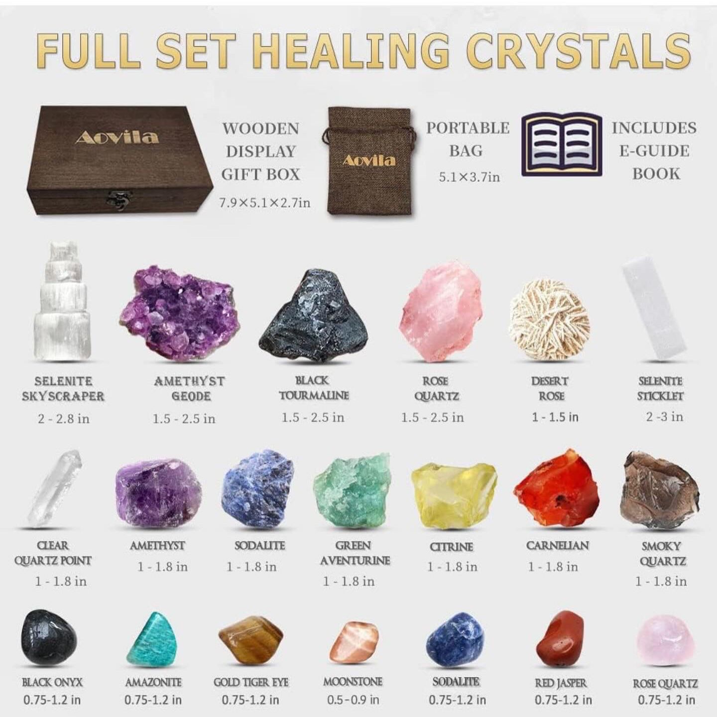 Healing Crystals Set 