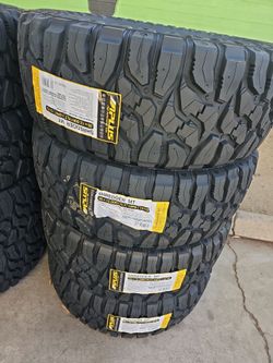 New set of tires aplus mud terrain 35 1250 17 lt