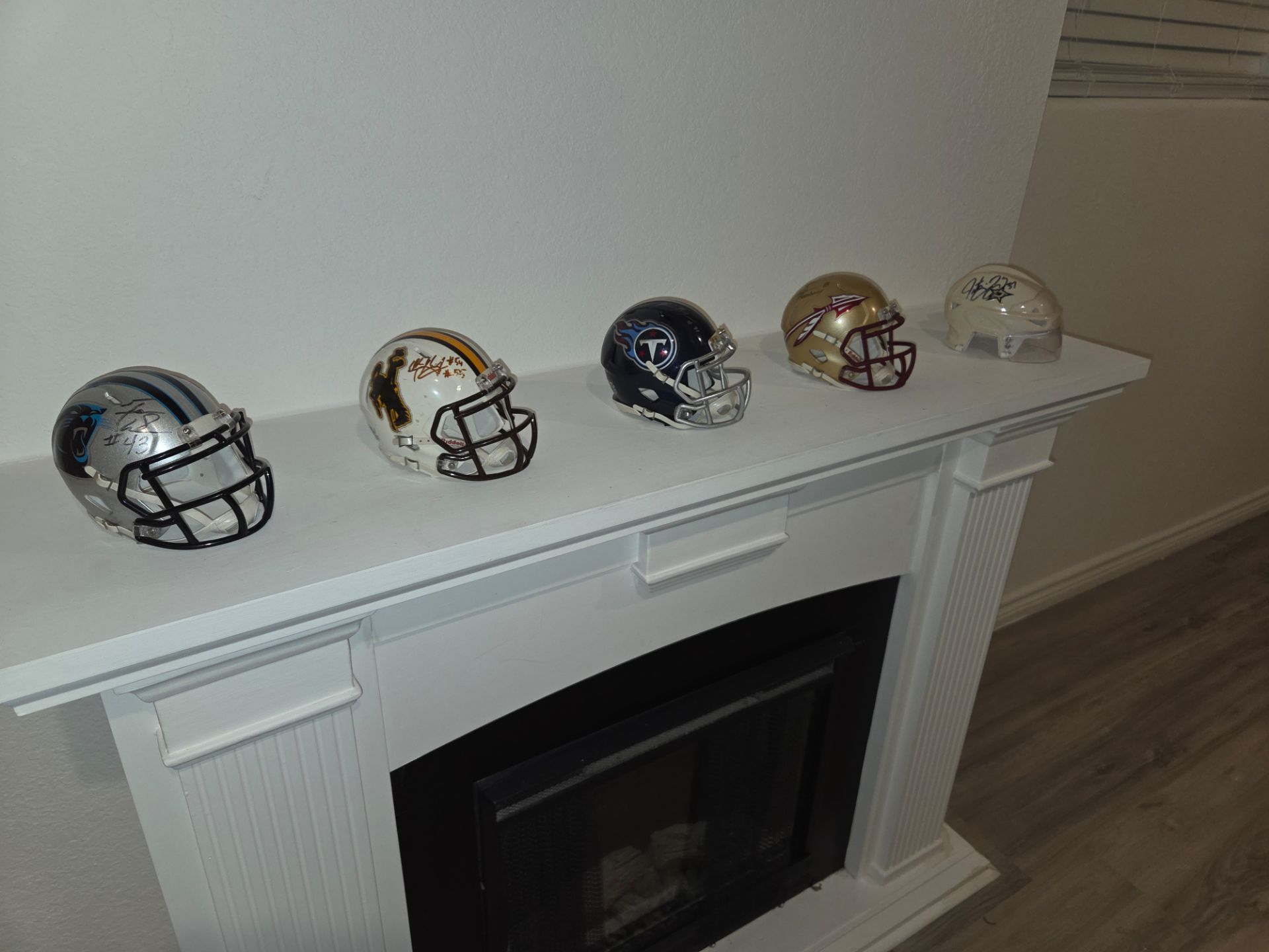 Collection of Autographed Mini Riddell Helmets