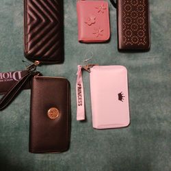 New Ladies Wallets  $6 - $10