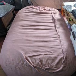 Like new, giant foam filled bean bag with 2 covers