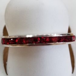 Sterling Silver Eternity Band 