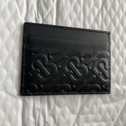 BURBERRY BLACK MONOGRAM CARDHOLDER