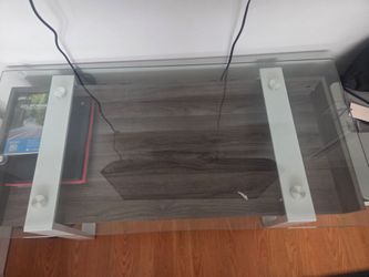 Glass desk
