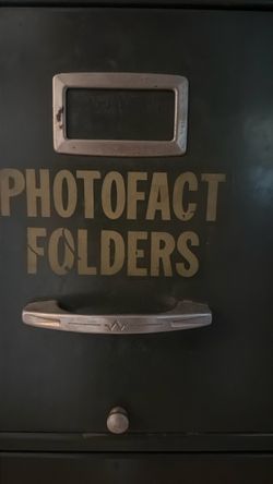 Cool vintage filing cabinet