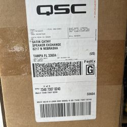 QSC 15” Brand New Woofer On The Box