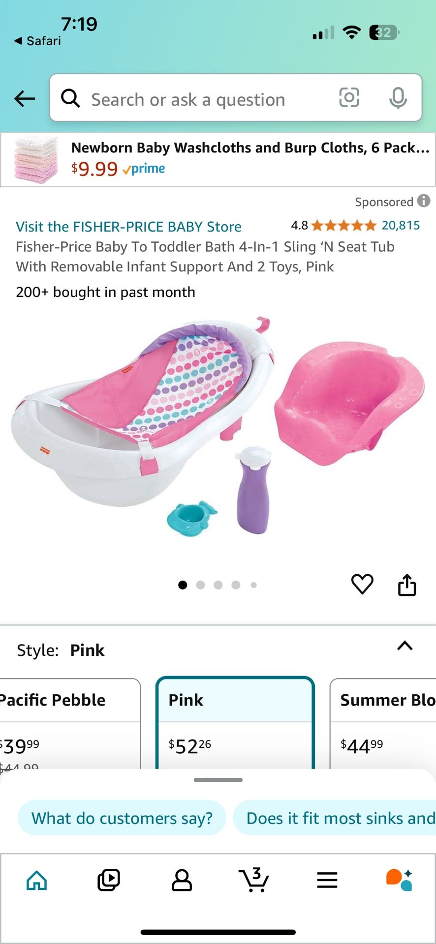 Baby Girl Bath