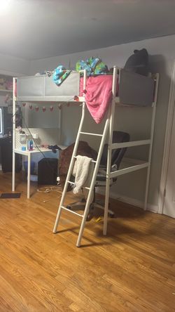 White IKEA bunkbed