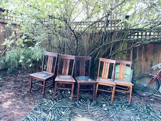 5 antique chairs- 150 for all