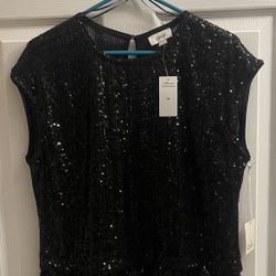 Brand New Sequin Dressy Top Size Medium