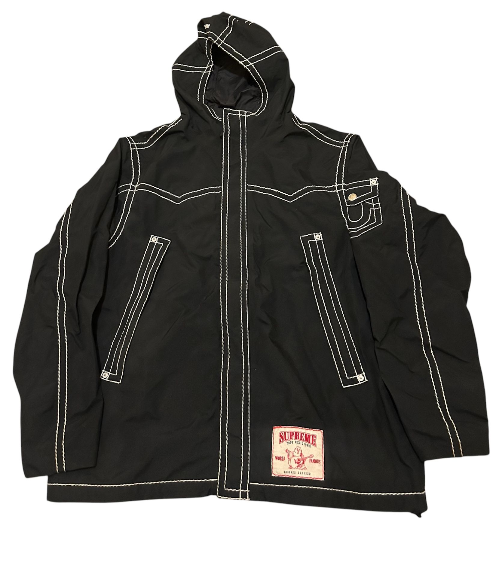 Supreme X True Religion Black / White FW22 Rare Gore Tex Windbreaker Jacket XL