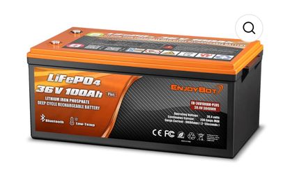 Enjoybot 36V 100Ah Lithium Golf Cart Battery Conversion Kit (Upgraded to 200A BMS Plus Version)