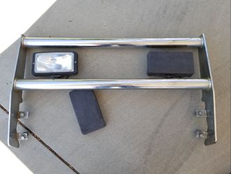 Grill/brush guard w/Bosch KC lights