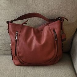 Jessica Simpson Women's Satchel Handbag – Burnt Red