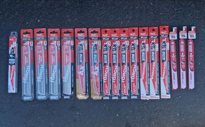 Sawzall Blades Carbide Milwaukee and Diablo x39 blades 9" brand new!