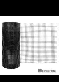 Fencer Wire 36" x 100' Black Vinyl Coated Hardware Cloth