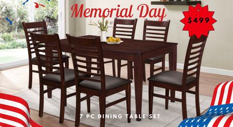 7 PC DINING TABLE