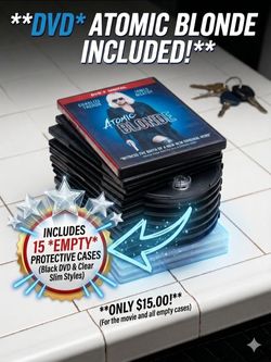 STEAL: Atomic Blonde DVD + 15 Protective Cases – Only $15!
