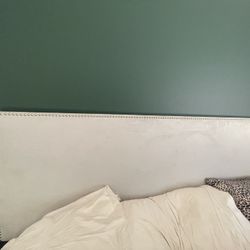 Cal King Light Grey  Bed Frame and Headboard