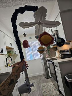 Sun and moon baby mobile