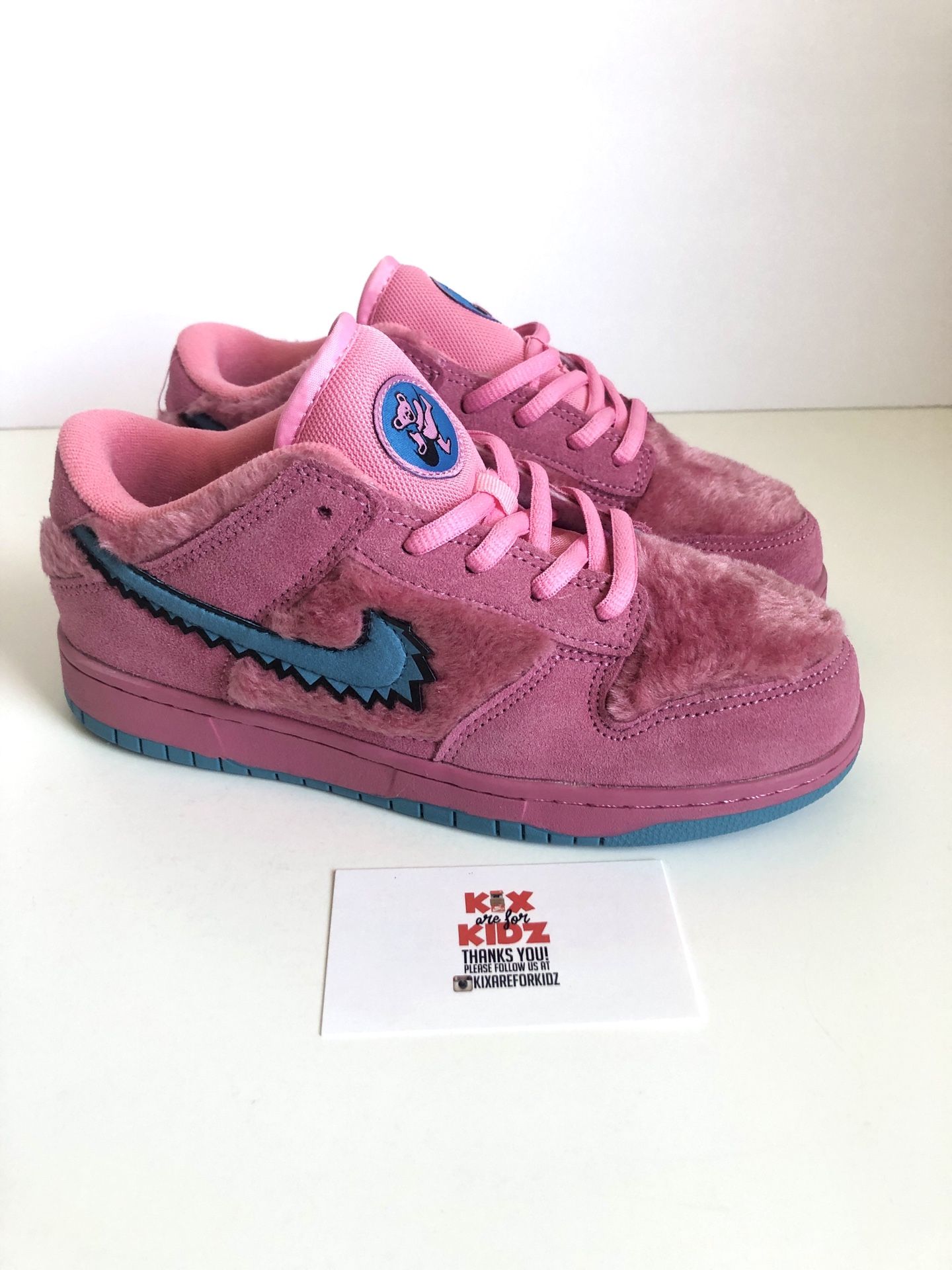 HOT Sb Dunk Grateful Dead Pink Kids Grateful Dead Nike SB
