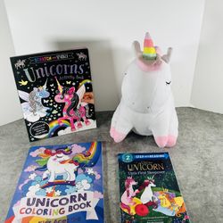 Unicorn Plush Book And  Activity Book
