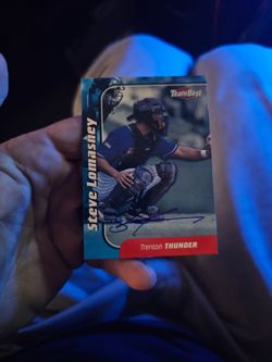 steve lomasney autographed 1999 team best player of the year baseball card