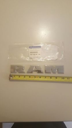 Ram nameplate stick on
