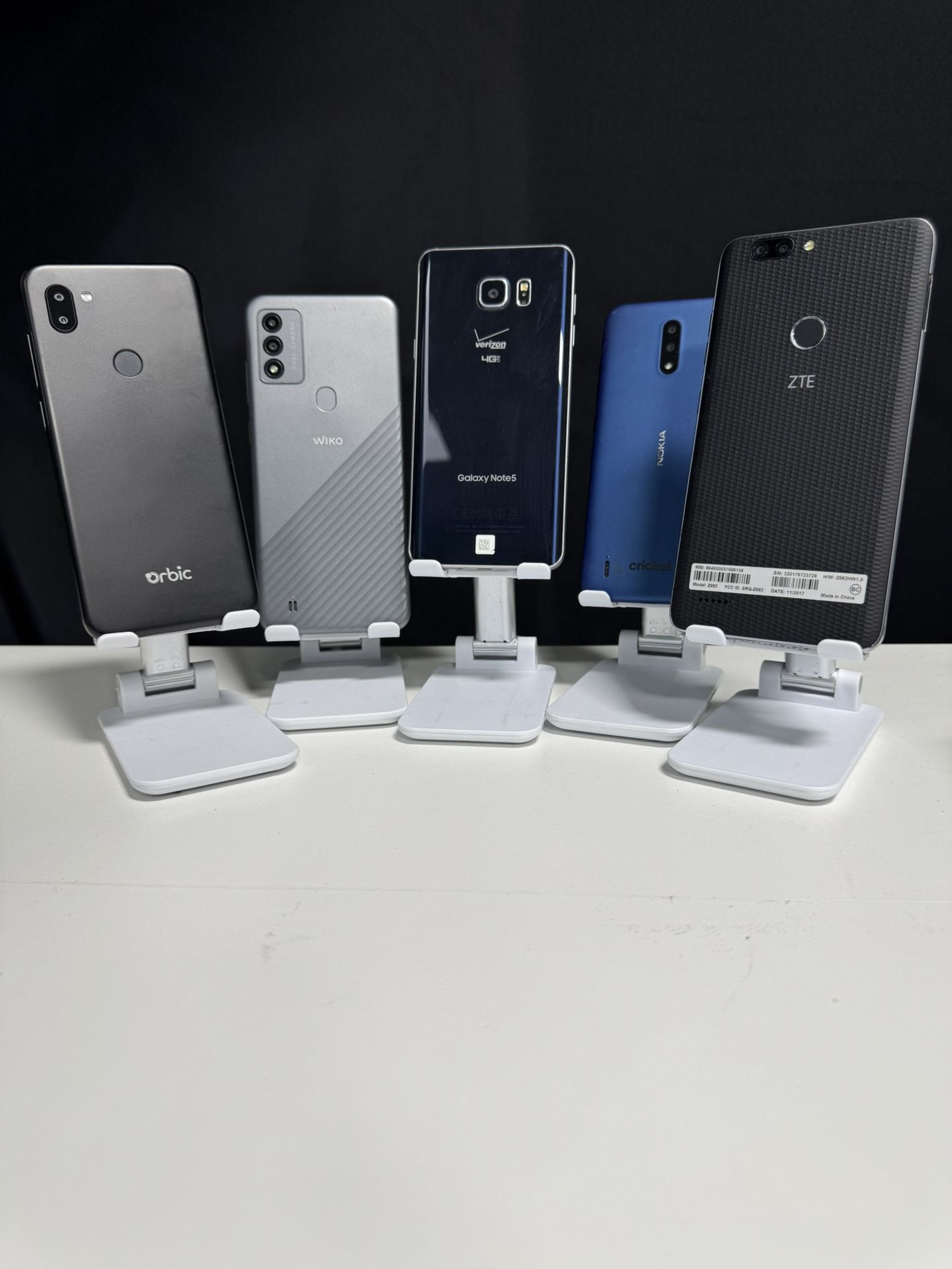 5x Smartphones Unlocked - Samsung - Nokia- Wiko- Orbic Desbloqueado - Bundle Lot