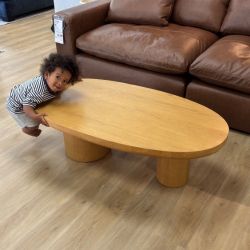 Japandi Oak Solid Wood Coffee Table by Article ($699)