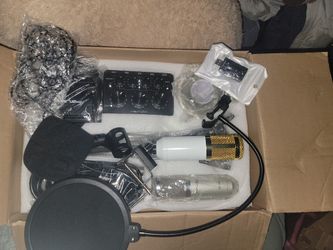 Micrófono Completo En Caja Para Estudio O Profesional
