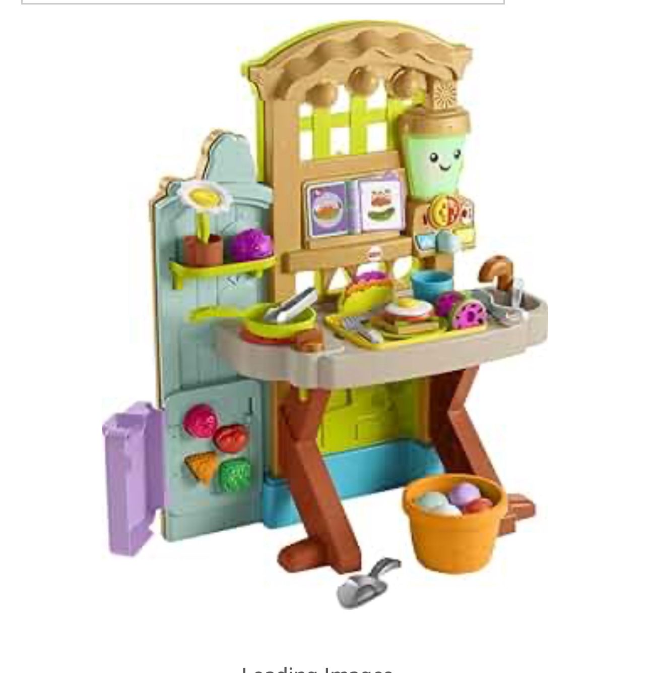 isher-Price Laugh & Learn Grow-the-Fun Garden to Kitchen, Interactive Farm-to-Kitchen Playset for Toddlers with Music, Lights and Learning Content