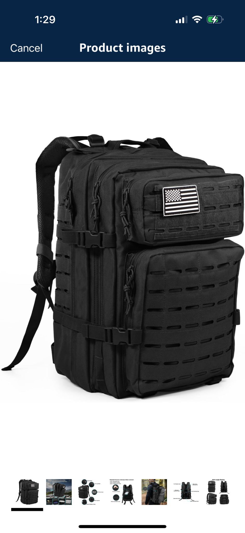 Backpack - Large 45L Army 3 Day Assault Pack Molle Bag Daypack Hiking Trekking Rucksack for Men Women New sealed packages ( 3rd pic ) Pick up Aldin