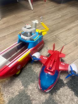 Paw patrol boat and car