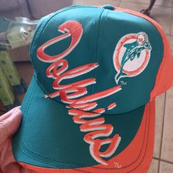 Vintage 90s Miami Dolphins Hat 