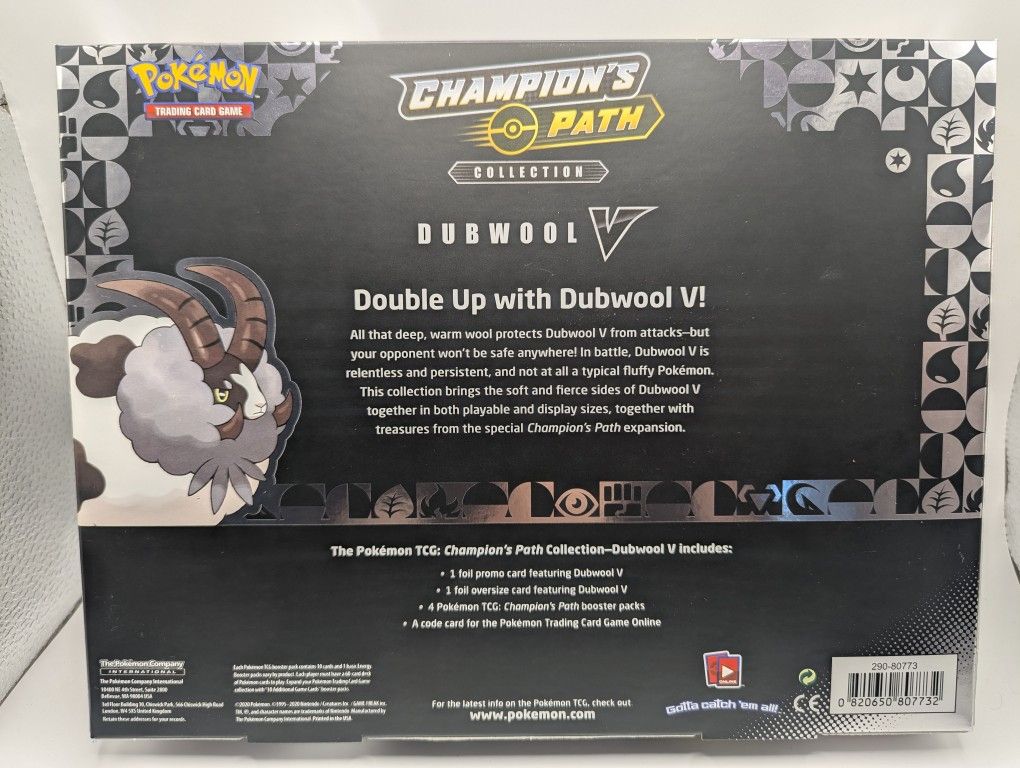 Pokemon Champion's Path Dubwool V Box - joarbit.com Pokemon Champion's Path Dubwool V Box - joarbit.com