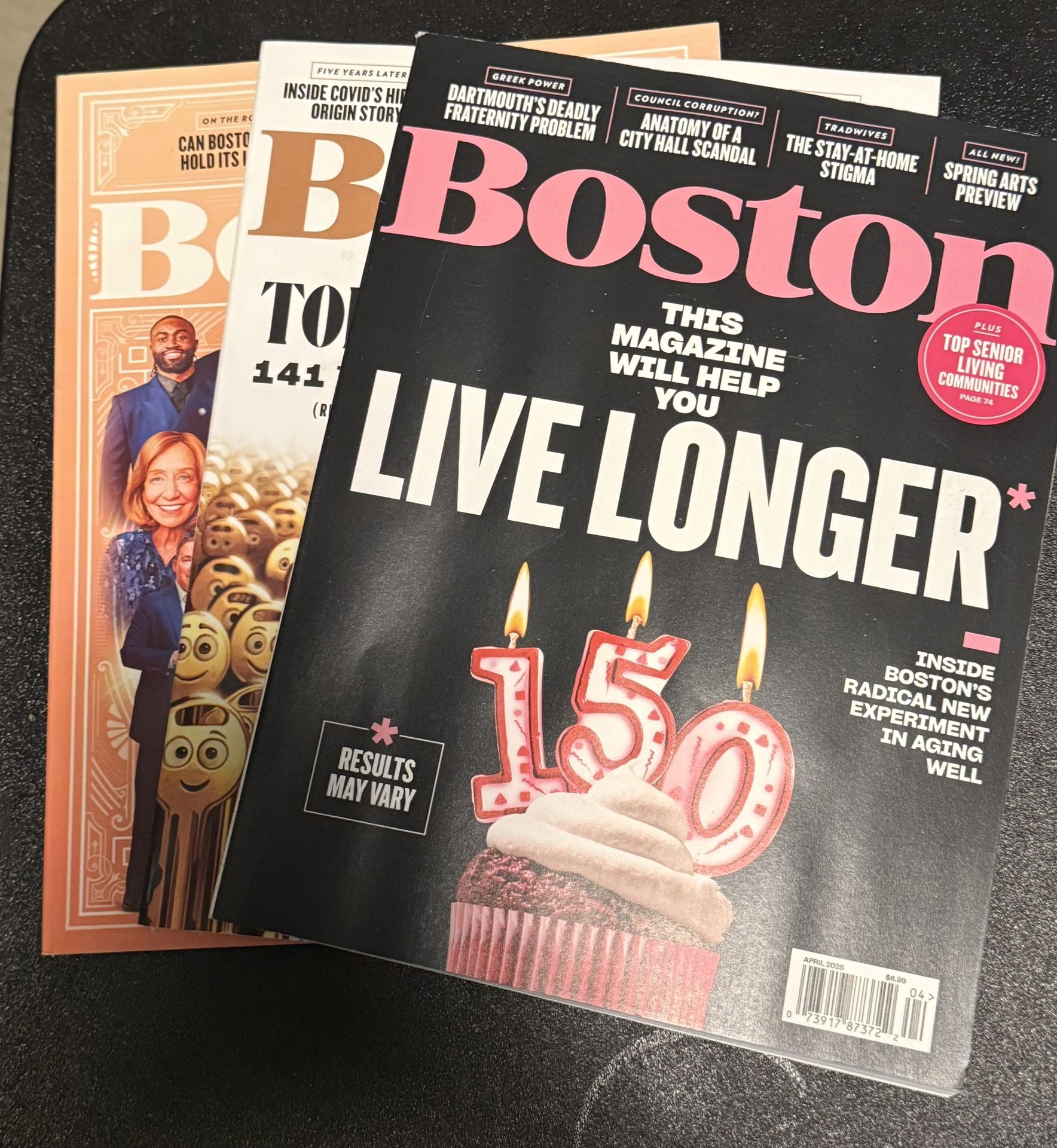 3 New Boston Massachusetts Magazines March-May (SHIP ONLY)