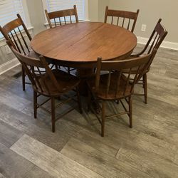 Antique Claw Foot Table And Chairs
