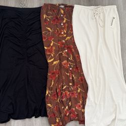 3 size medium long skirt bundle