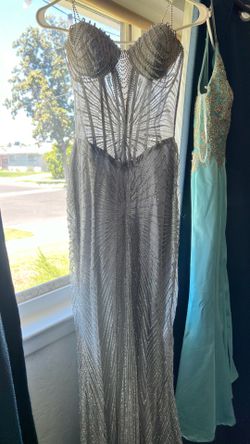 Silver sparkly dress