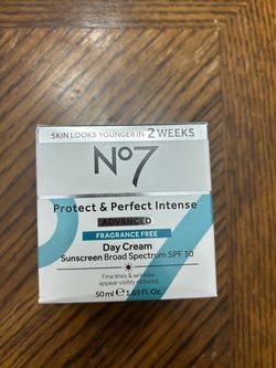 NWT No 7 Protect & Perfect Intense Advanced Fragrance Free Day Cream 50ml
